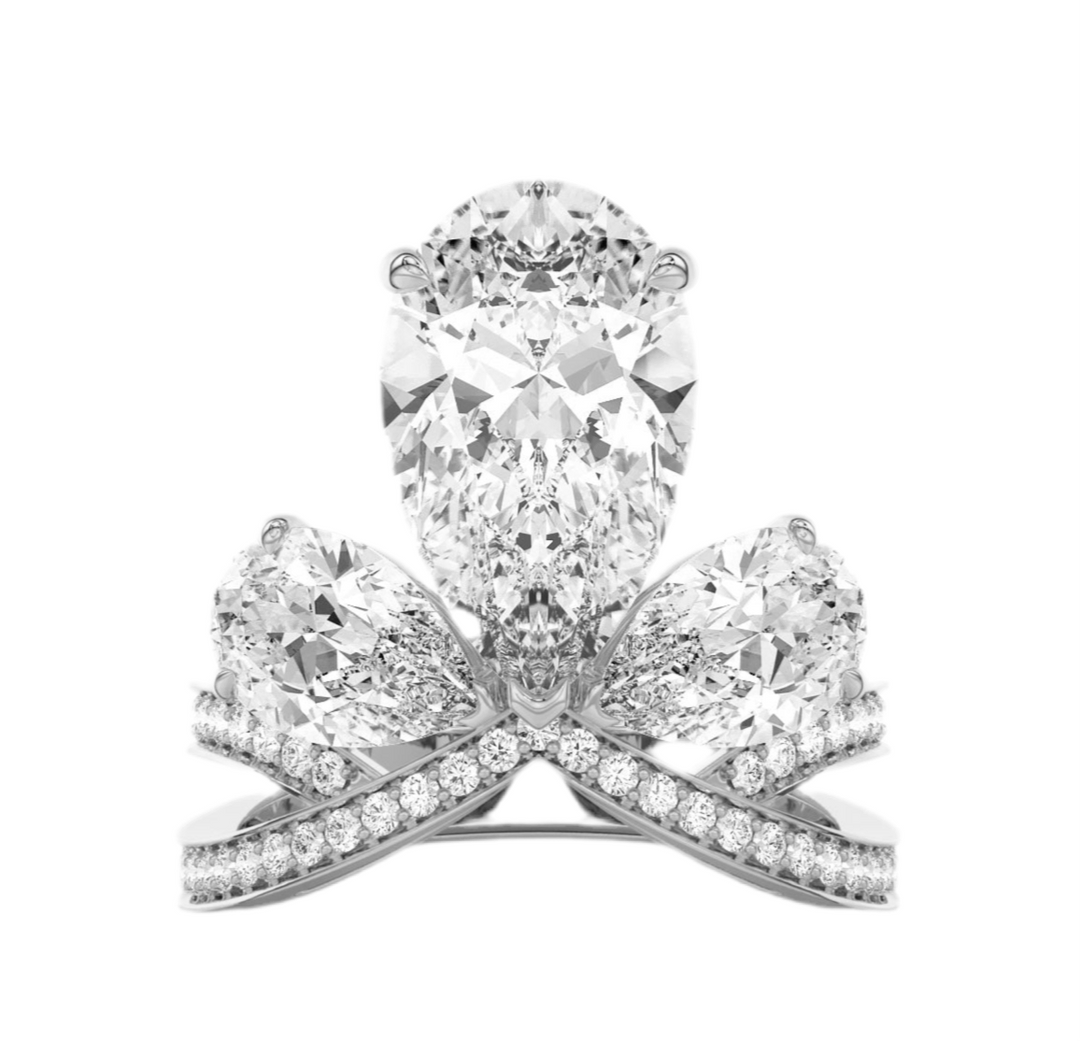 The Grand Peacock Crown Ring