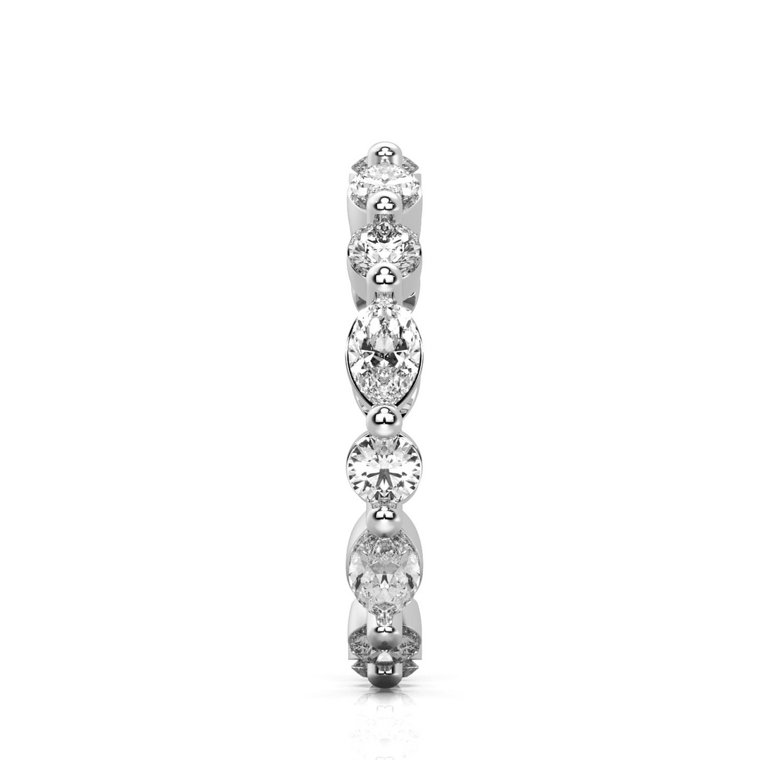 Marquise and Round Eternity Lace Ring