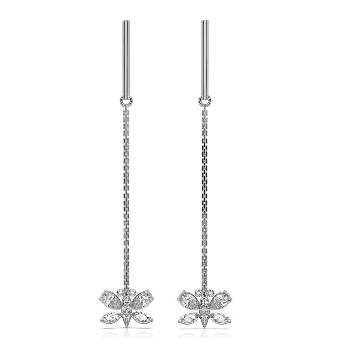 Butterfly Dangling Threader Earring (Single)