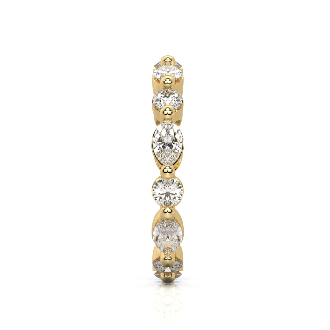 Marquise and Round Eternity Lace Ring