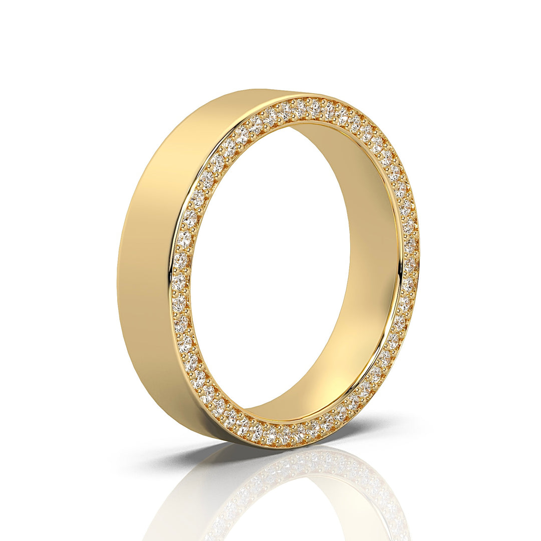 Sparkling Edge Comfort Fit Wedding Band