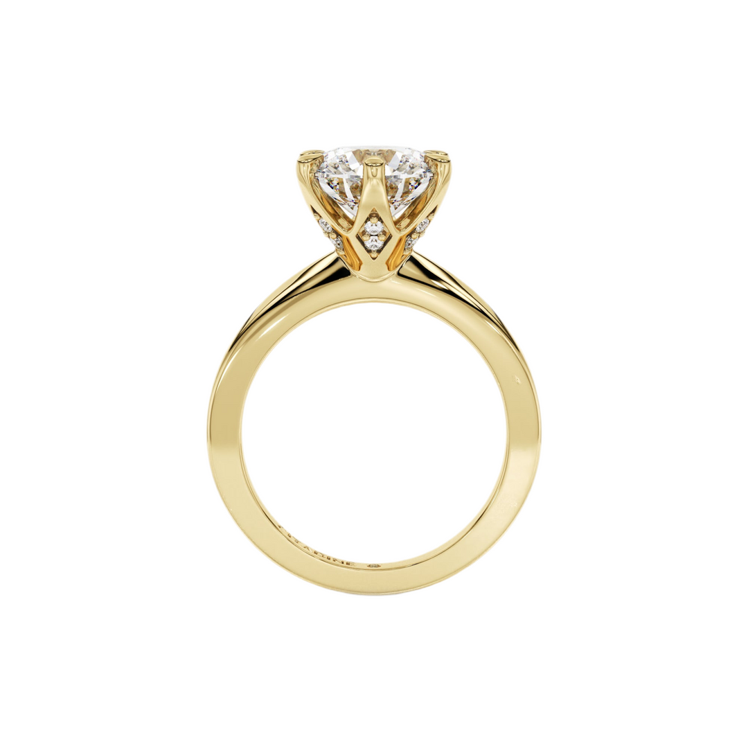 Custom The One Engagement Ring & Wedding Band Set