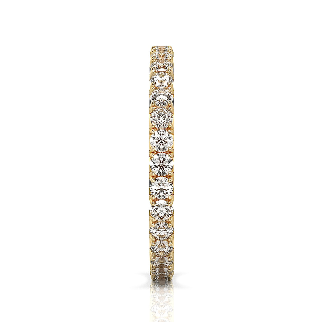 Round Brilliant Eternity Ring with French Pavé