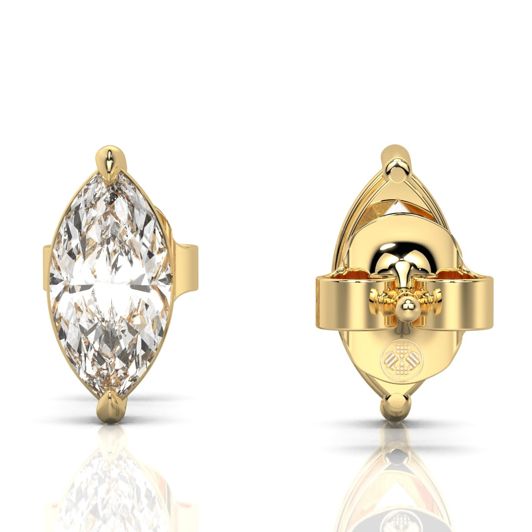 Solitaire Marquise Studs, 2 cttw