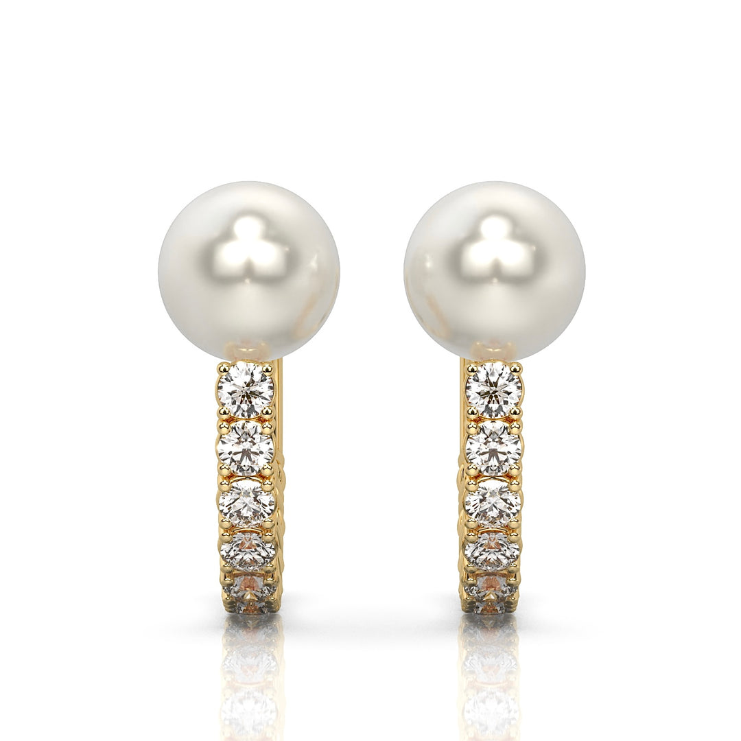 Pearl Head Micropavé Ear Cuff (Single Piece)