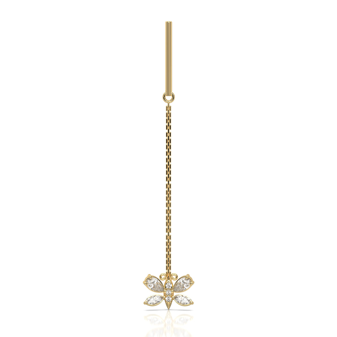 Butterfly Dangling Threader Earring (Single)