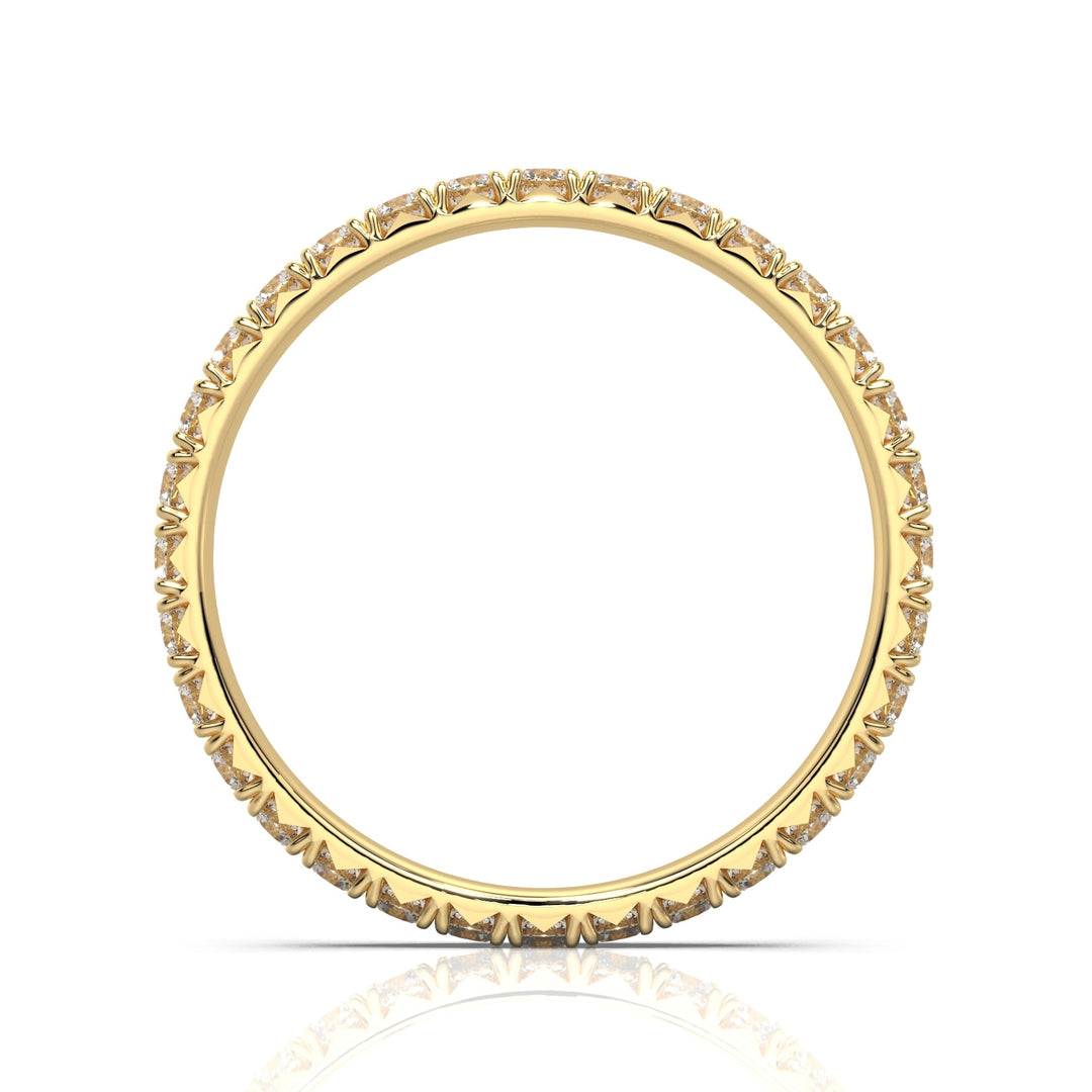 Round Brilliant Eternity Ring with French Pavé