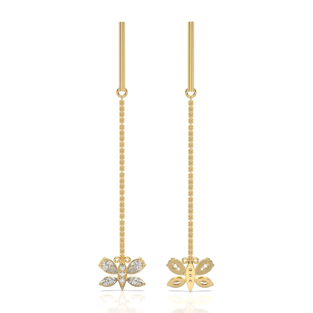 Butterfly Dangling Threader Earring (Single)