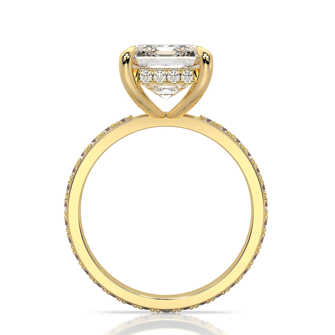 Brilliant Love Emerald-Cut Engagement Ring