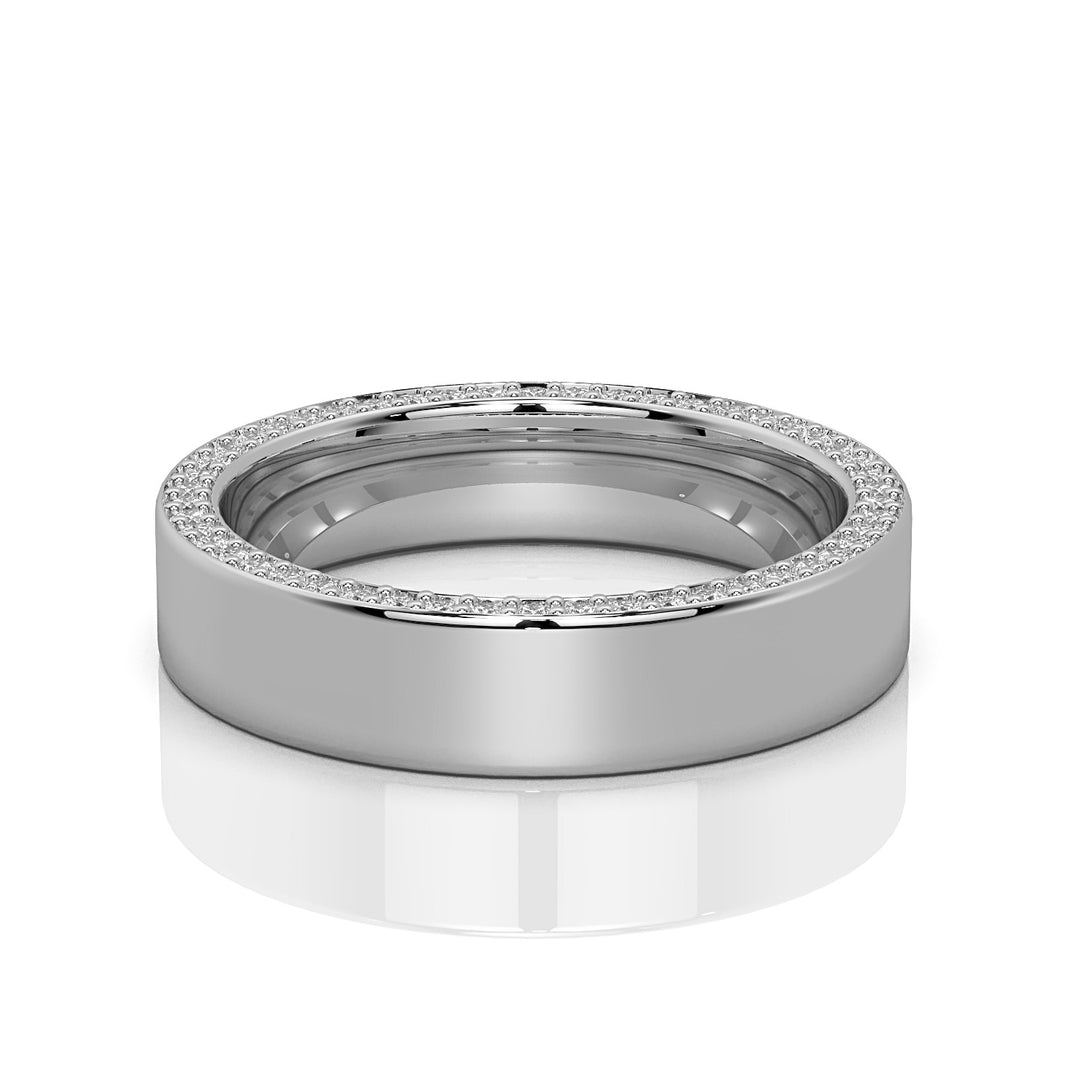Sparkling Edge Comfort Fit Wedding Band