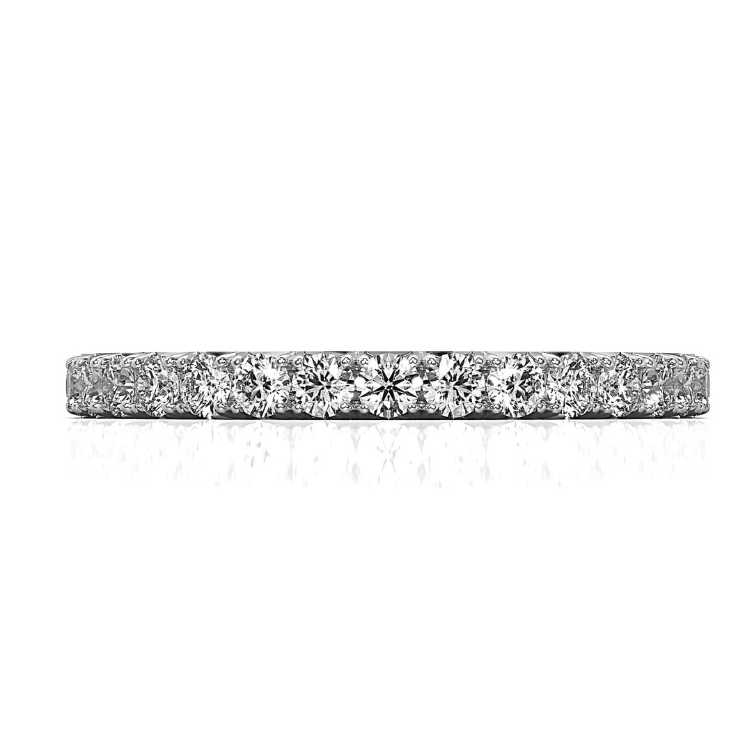 Round Brilliant Eternity Ring with French Pavé
