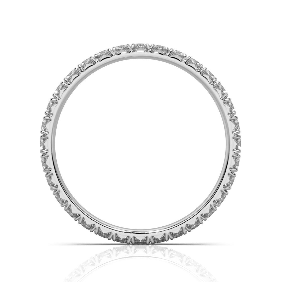 Round Brilliant Eternity Ring with French Pavé