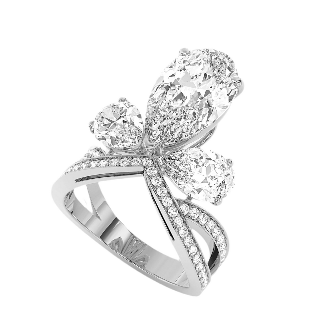 The Grand Peacock Crown Ring