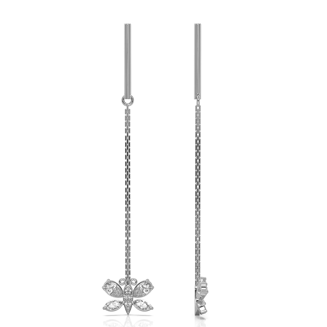 Butterfly Dangling Threader Earring (Single)