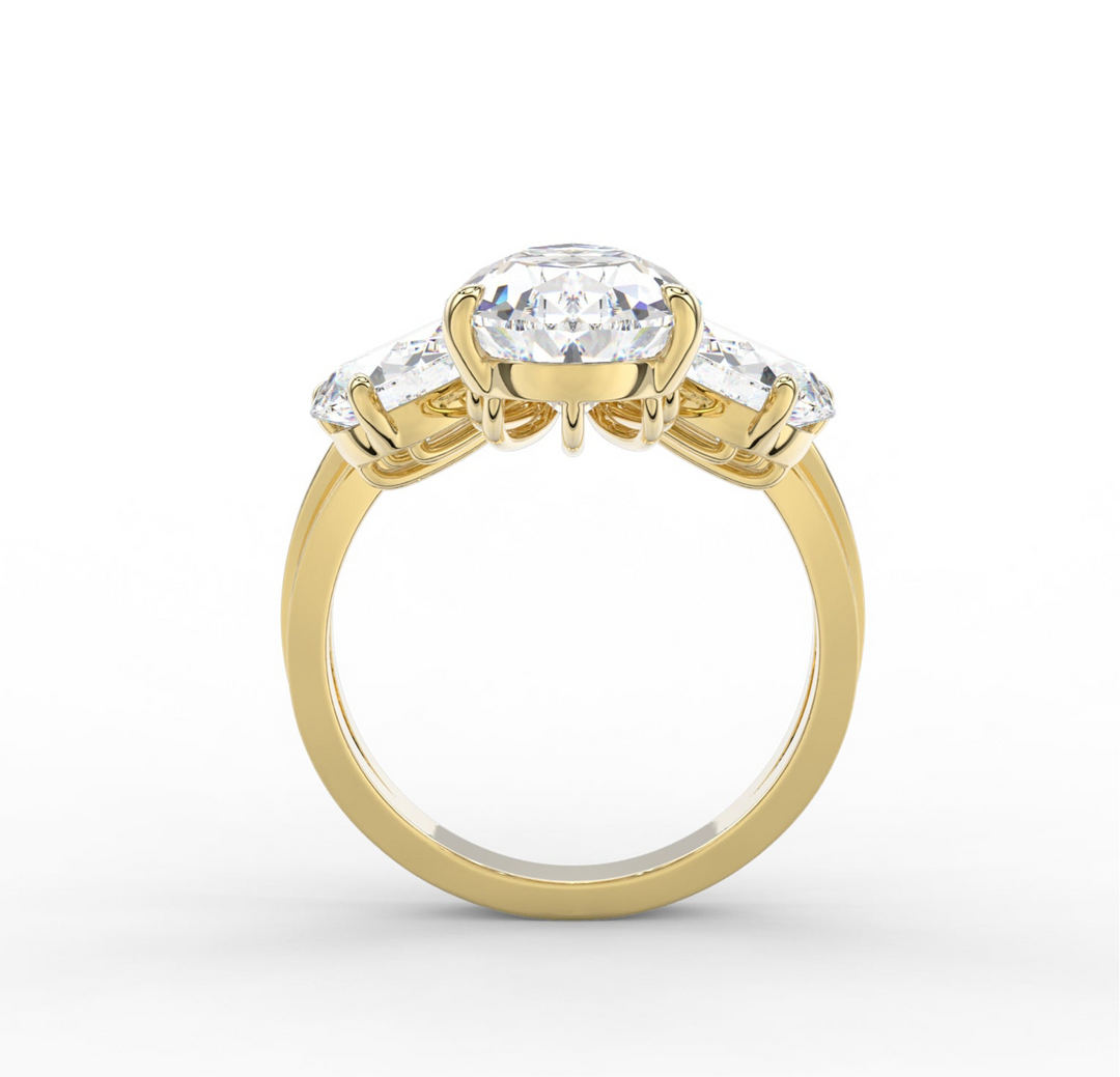 The Grand Peacock Crown Ring