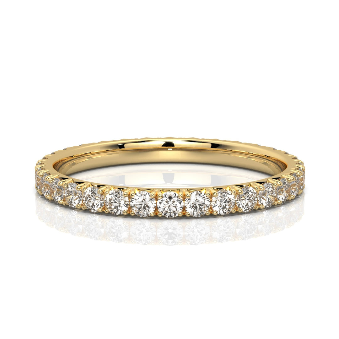 Round Brilliant Eternity Ring with French Pavé