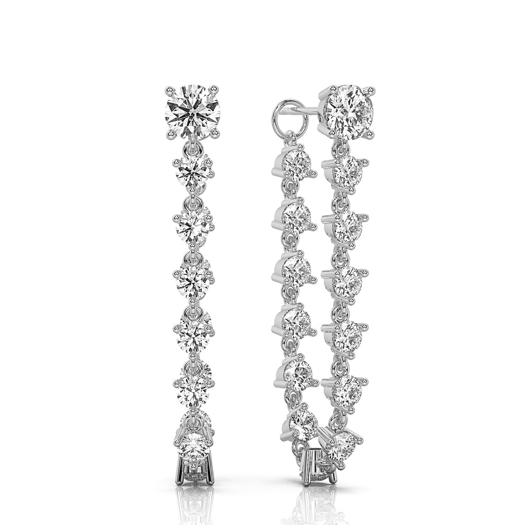 U Turn Tennis Stud Earring (Single Piece)