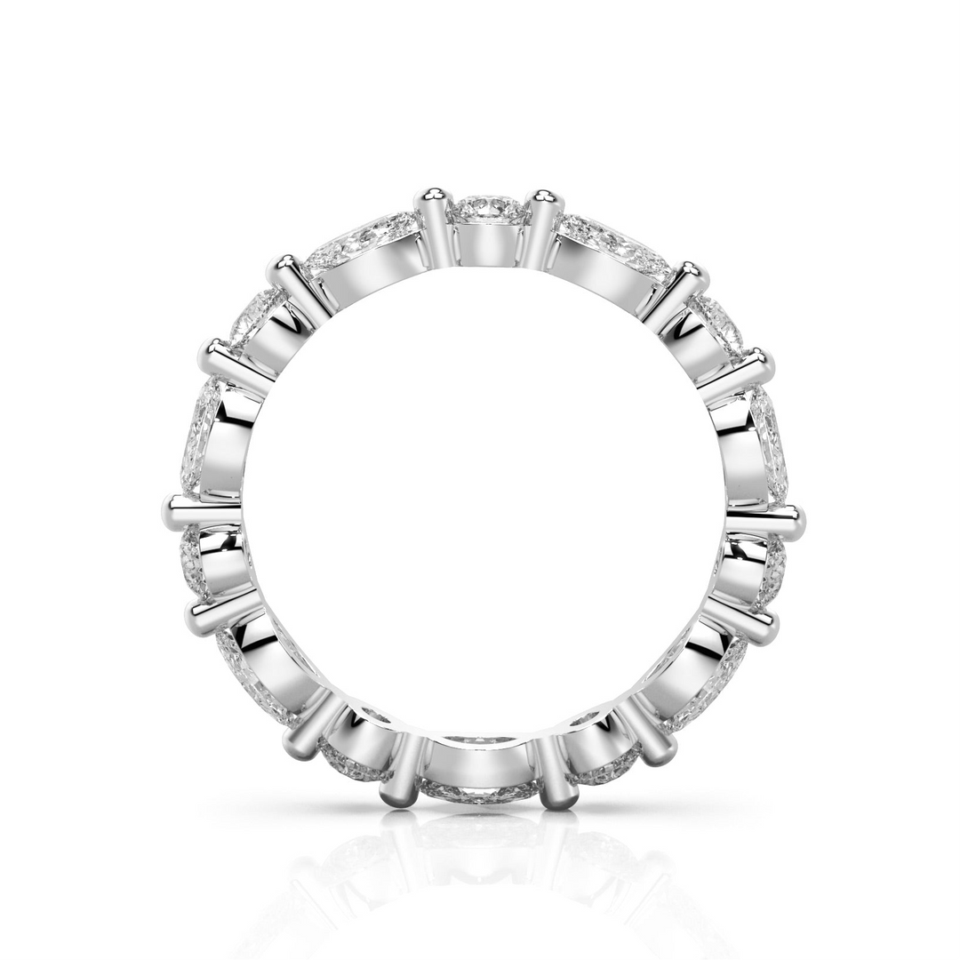 Marquise and Round Eternity Lace Ring