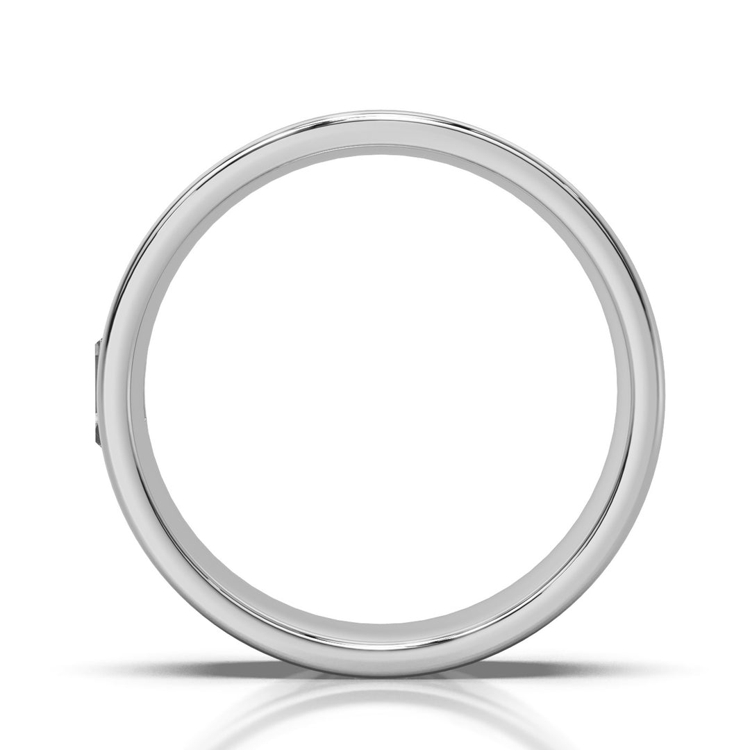 East West Baguette Comfort Fit Wedding Band