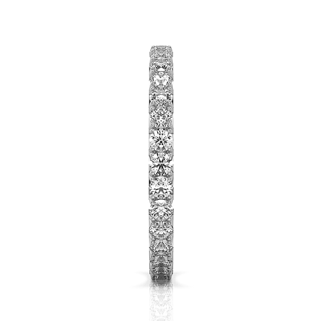 Round Brilliant Eternity Ring with French Pavé