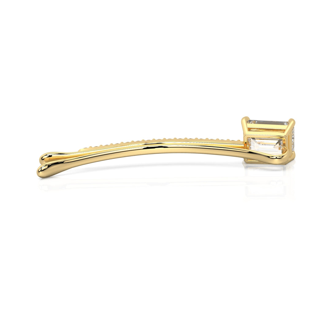 Emerald Curved Bobby Pin