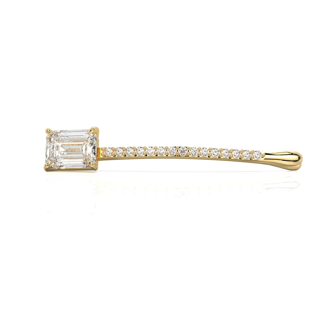 Emerald Curved Bobby Pin