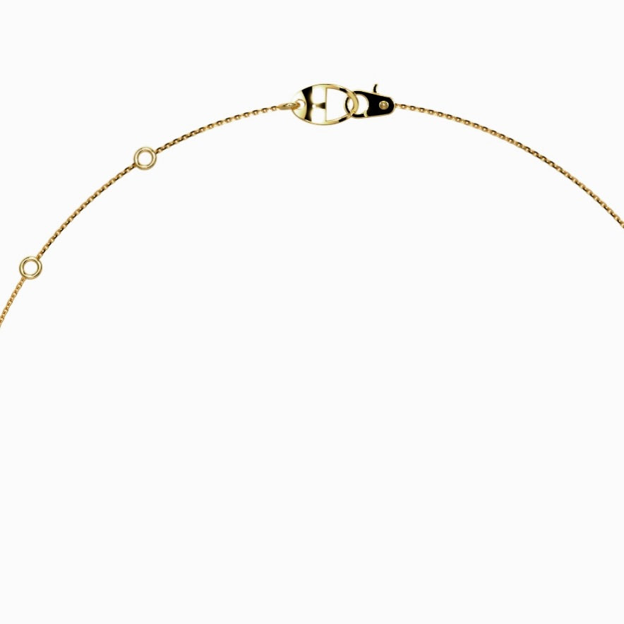 Solitaire 2.5 Carats Emerald-Cut Necklace