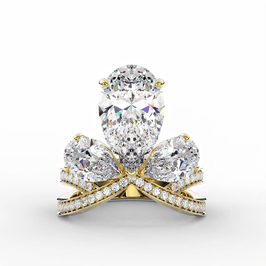 The Grand Peacock Crown Ring
